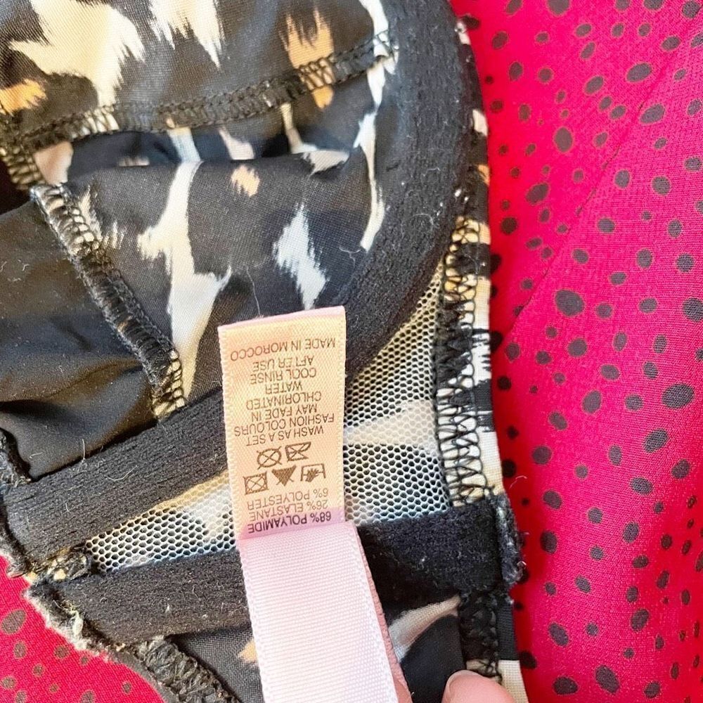 Agent Provocateur bikini Cheetah Print Balconette 32A black - Picture 11 of 13